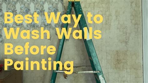 what kind of soap to wash walls before painting